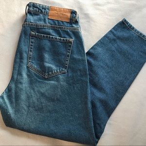 Zara denim blue mom jeans !